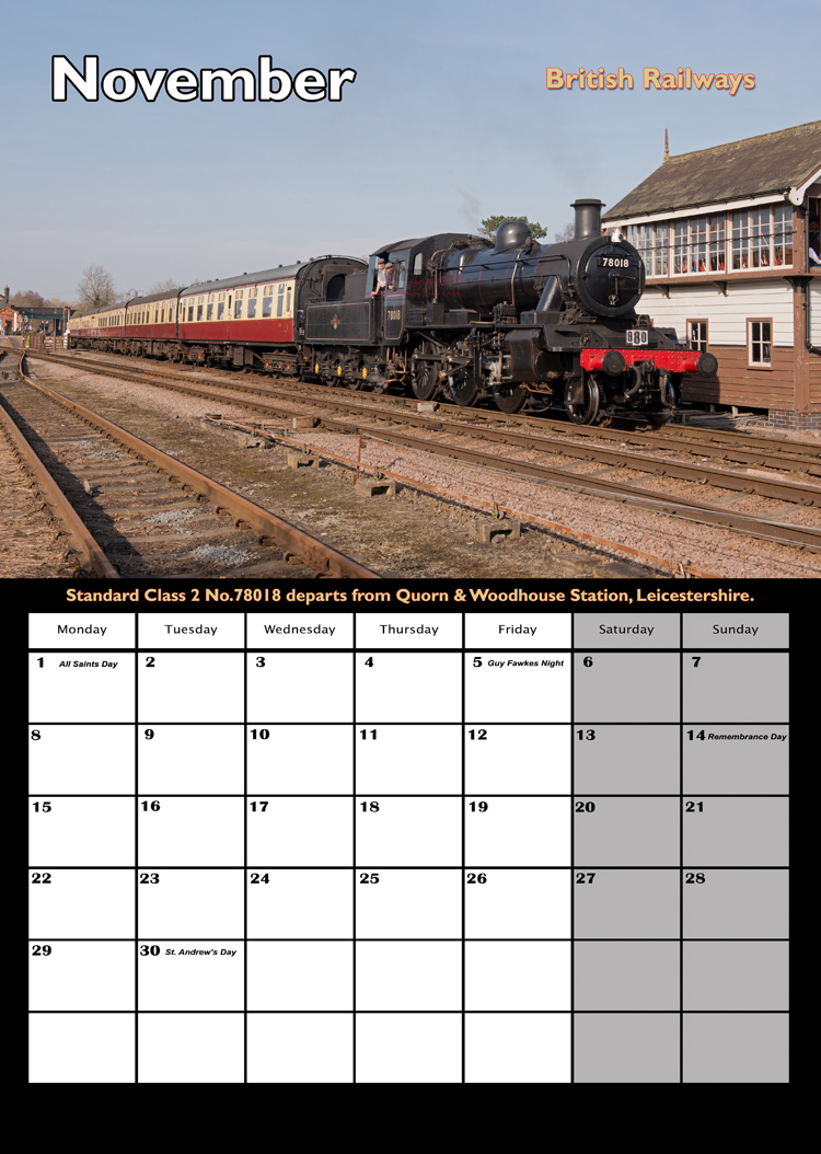 BR STEAM CALENDAR NOV 2027