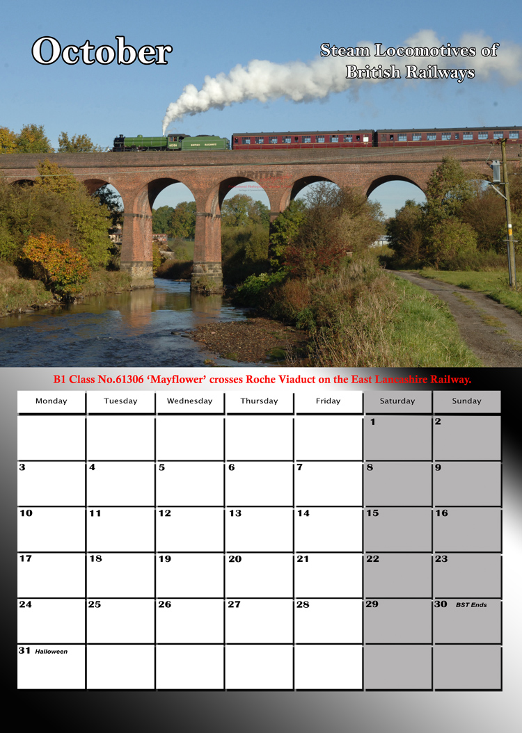 Steam Locomotives Of British Railways Calendar 2022 | | Heritage Railway Gift Products |*