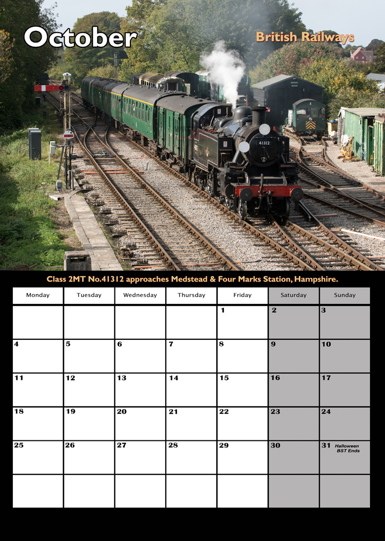 BR STEAM CALENDAR OCT 2027