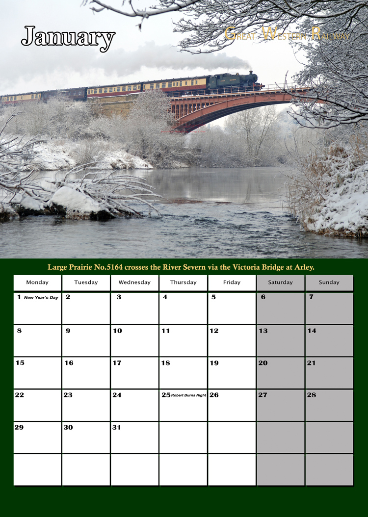 Great Western Railway Calendar 2024 Writtle Photographic