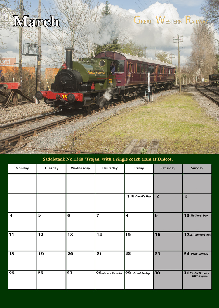 Great Western Railway Calendar 2024 Writtle Photographic