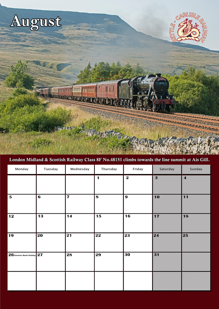 Settle Carlisle Railway Calendar 2024 Writtle Photographic