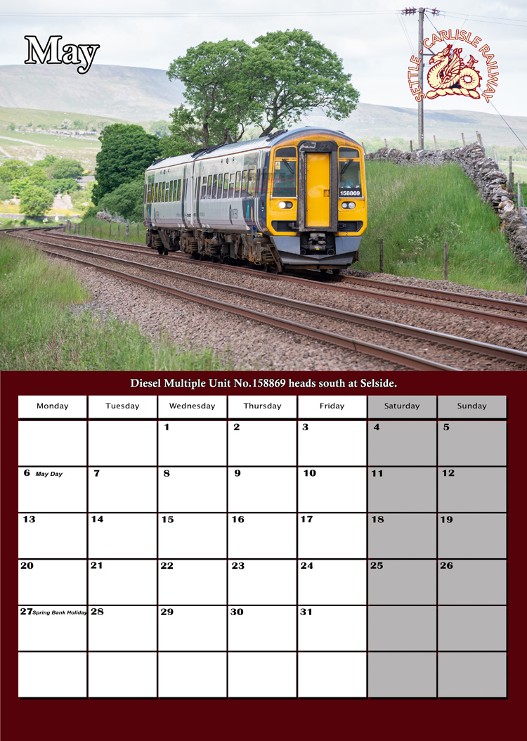 Settle Carlisle Railway Calendar 2024 Writtle Photographic