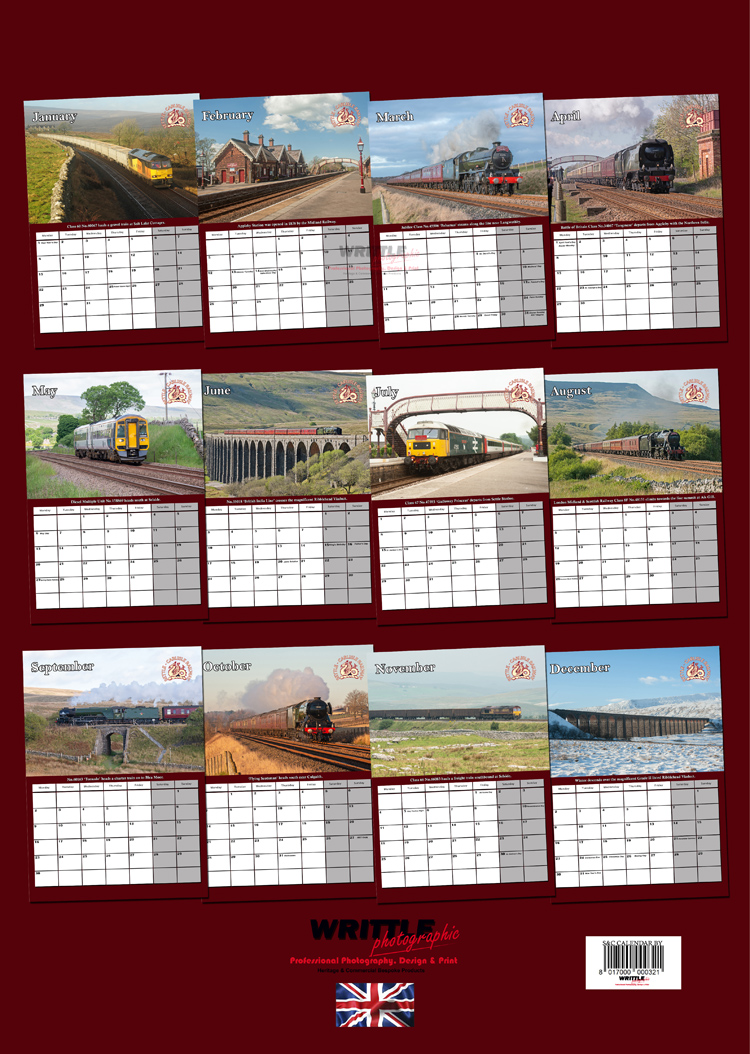 Settle Carlisle Railway Calendar 2024 Writtle Photographic