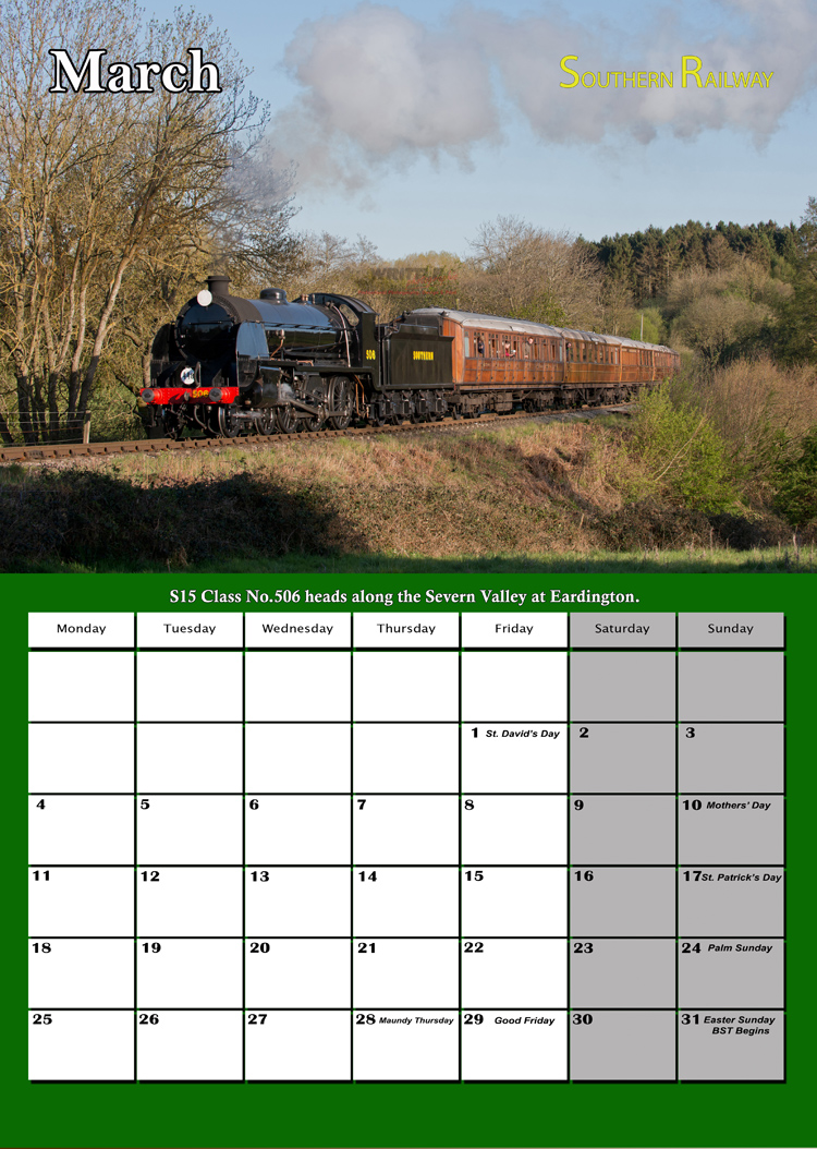 Southern Railway Calendar 2024 Writtle Photographic