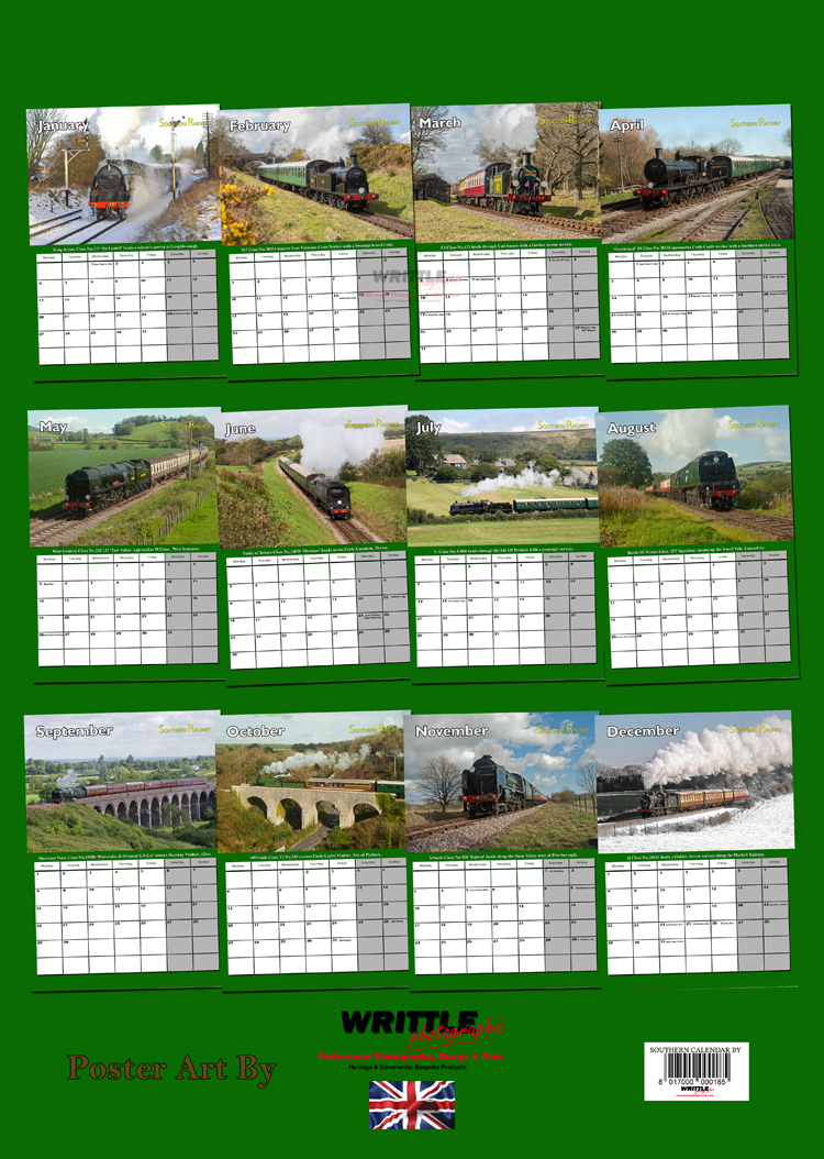 Southern Railway Calendar 2025 Writtle Photographic